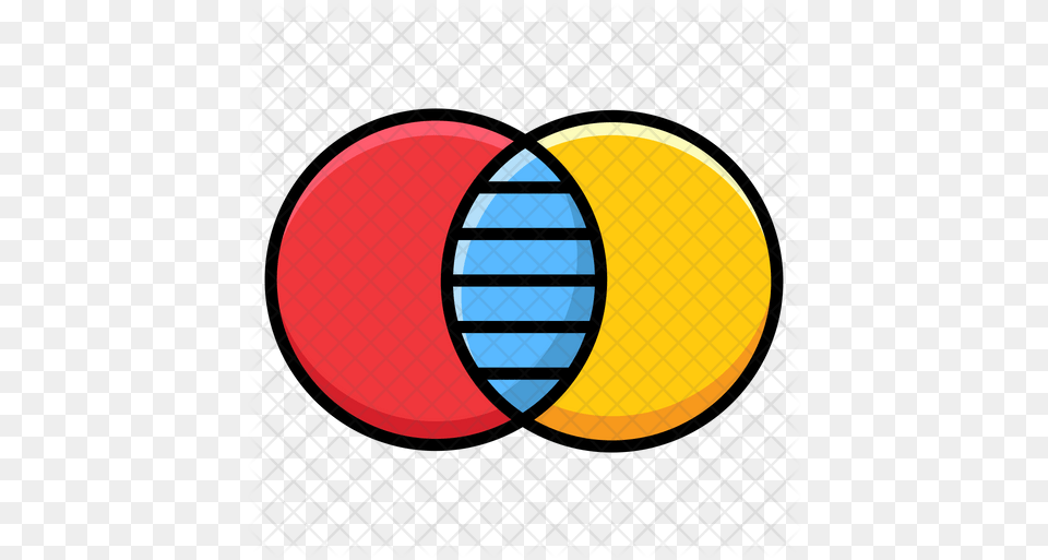 Venn Diagram Icon Vertical, Sphere, Ping Pong, Ping Pong Paddle, Racket Free Png Download