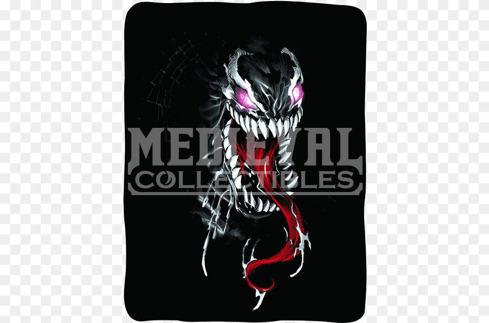 Venom Black Fleece Throw Blanket Medieval Shoulder Cape, Book, Publication, Electronics, Hardware Free Png