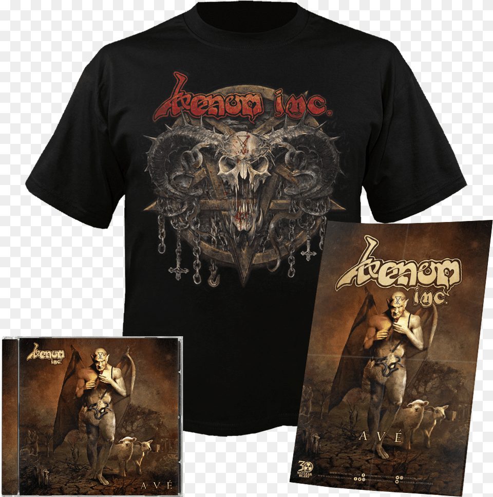 Venom Inc Accept The Rise Of Chaos Cd, T-shirt, Clothing, Publication, Book Png