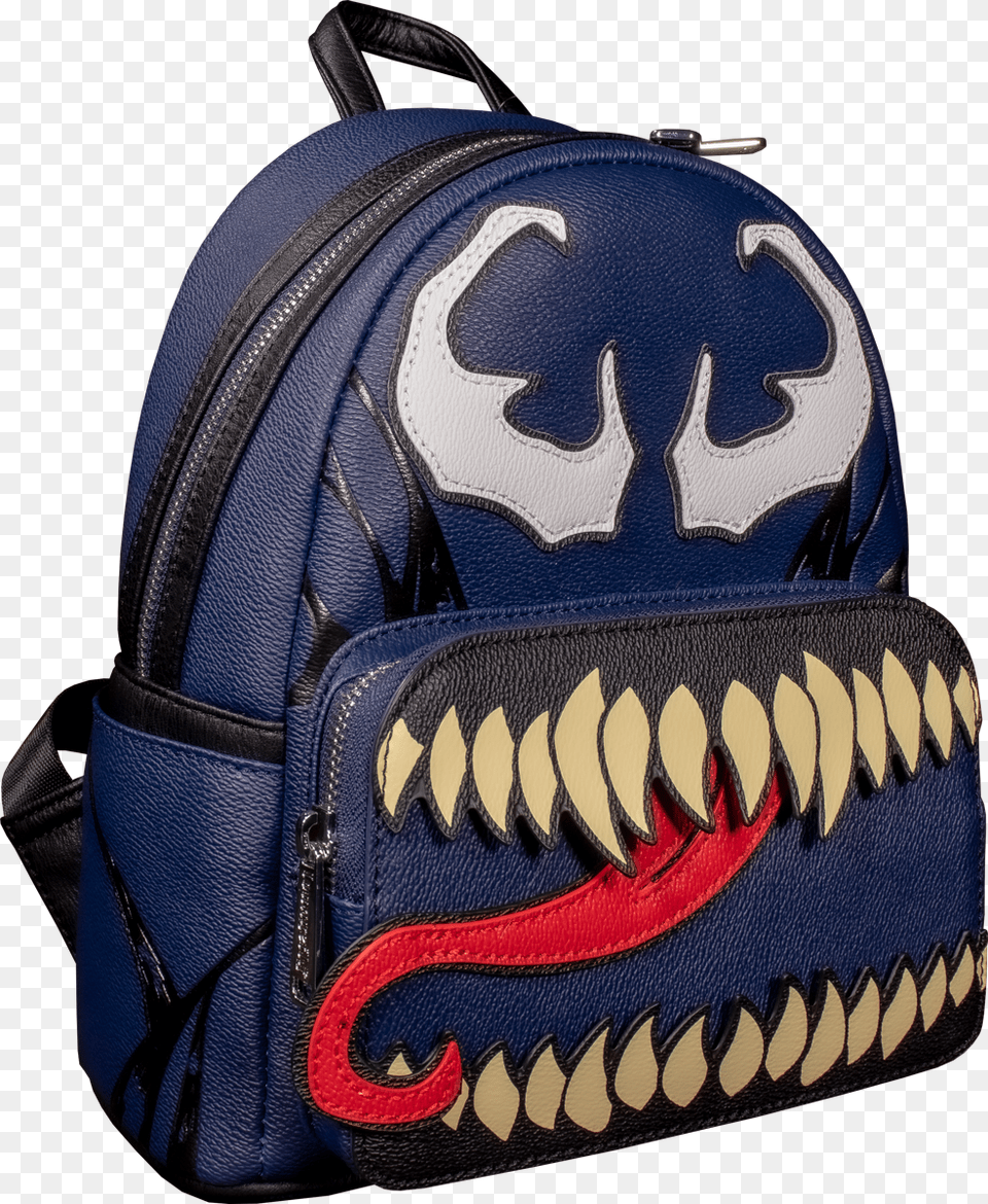 Venom Open Mouth 10 Faux Leather Mini Backpack Loungefly Venom, Bag, Accessories, Handbag, Purse Free Png