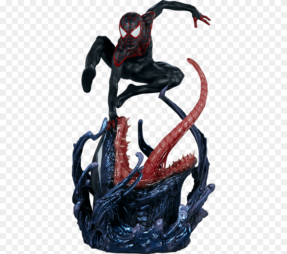 Venom Spider Man Miles Morales Figure, Dragon, Adult, Female, Person Free Png