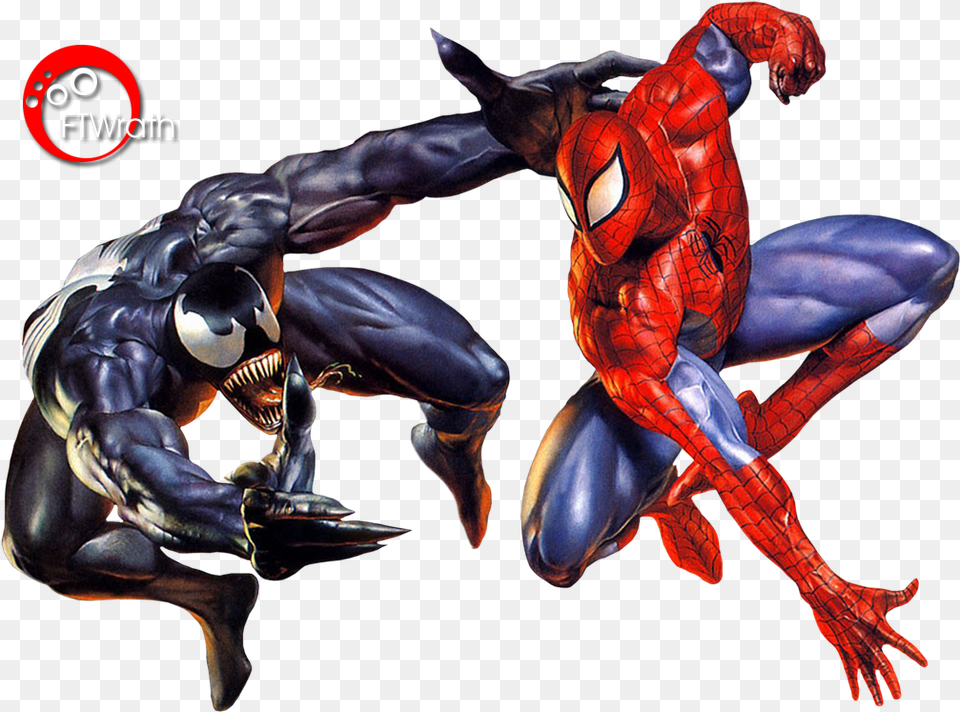 Venom Spiderman Logo Venom And Spiderman, Adult, Person, Man, Male Free Png