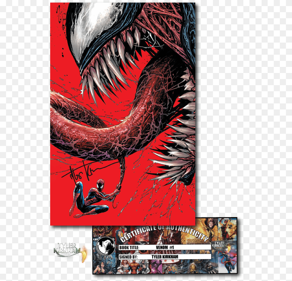 Venom Venom Tyler Kirkham, Publication, Book, Comics, Adult Free Png