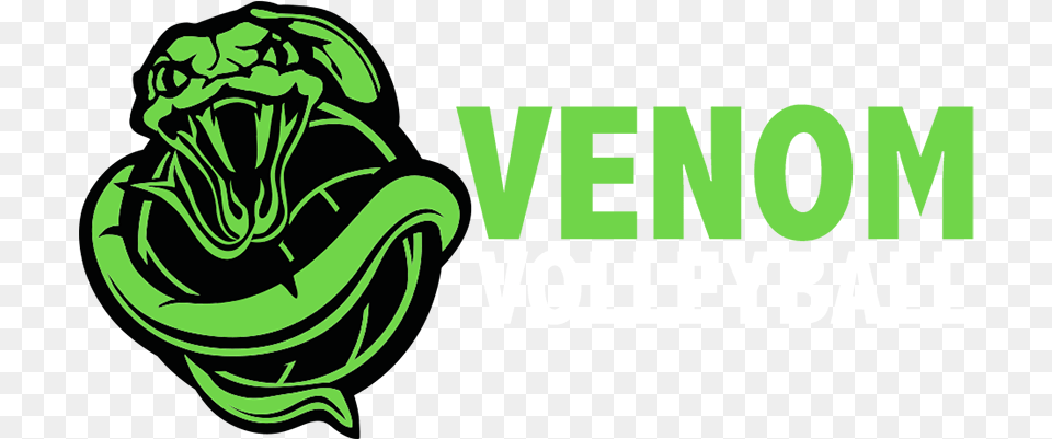 Venom Volleyball Logo Venom Volleyball Logo, Green, Animal, Lizard, Reptile Png Image