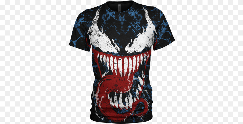 Venom Vs Carnage 3d Shirtdata Id Venom 3d, Clothing, T-shirt, Shirt Png Image
