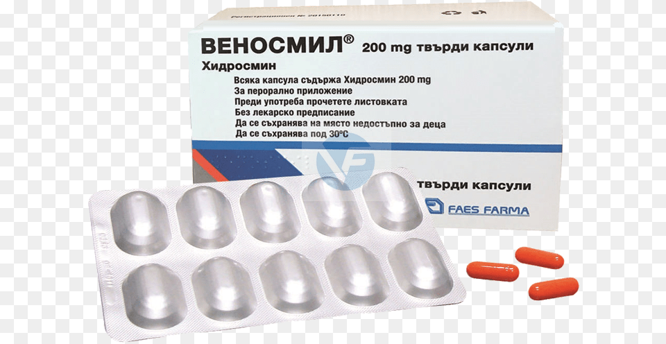 Venosmil 300 Mg, Medication, Pill, Capsule Png