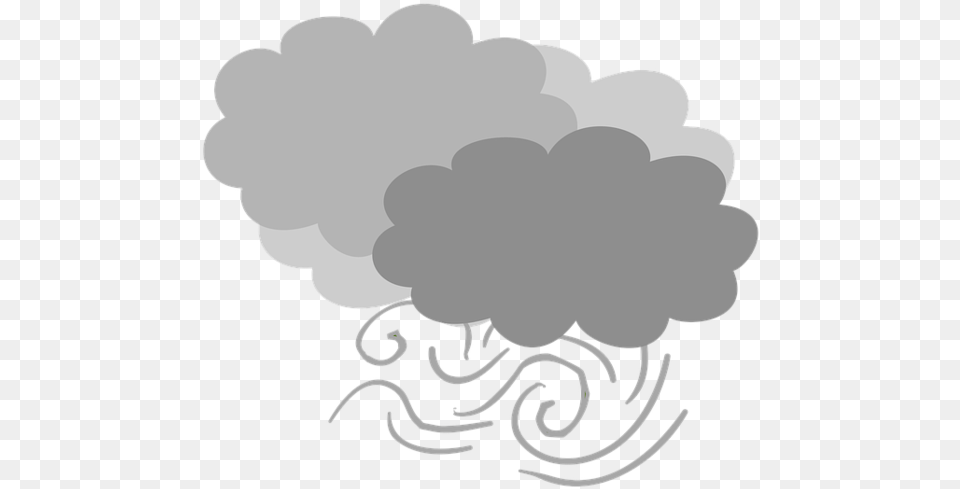 Vent Nuageux Les Nuages Gri Cloudy Weather Cartoon Png Image