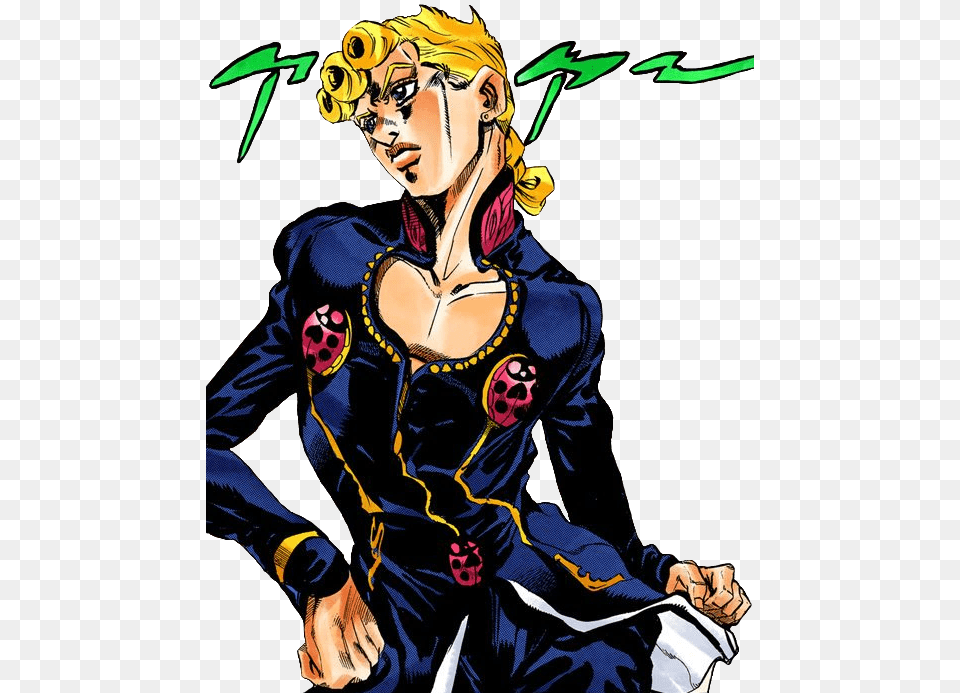 Vento Aureo Giorno Giovanna Color Ss Vento Aureo Giorno Giovanna, Adult, Publication, Person, Female Free Png