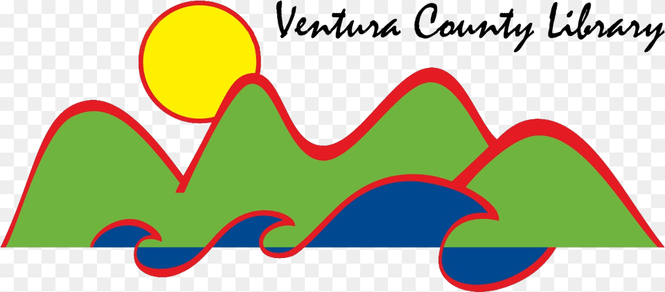 Ventura County Library Logo Green Mountains Blue Ventura County, Art, Graphics, Outdoors Png