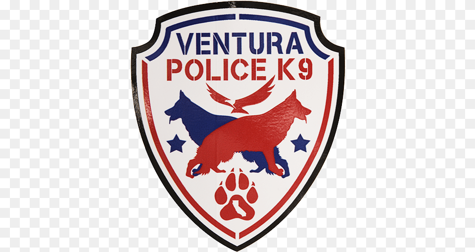 Ventura Police Department K9 Unit Ventura Police K9 Logo, Badge, Symbol, Emblem, Animal Free Png Download