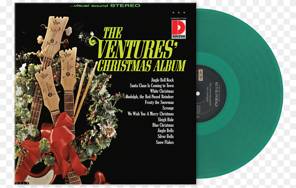 Ventures The Ventures Christmas Album, Advertisement, Poster, Guitar, Musical Instrument Png Image