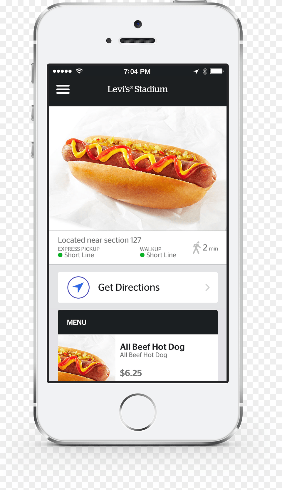 Venuenext Screen Shot Of Food Ordering Feature On App Food Ordering App Screen, Hot Dog, Electronics, Mobile Phone, Phone Free Png Download