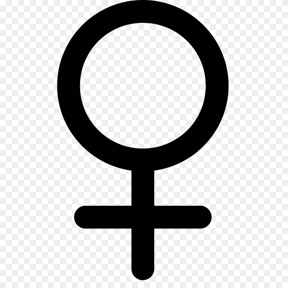 Venus Symbol Filled Icon, Gray Free Transparent Png
