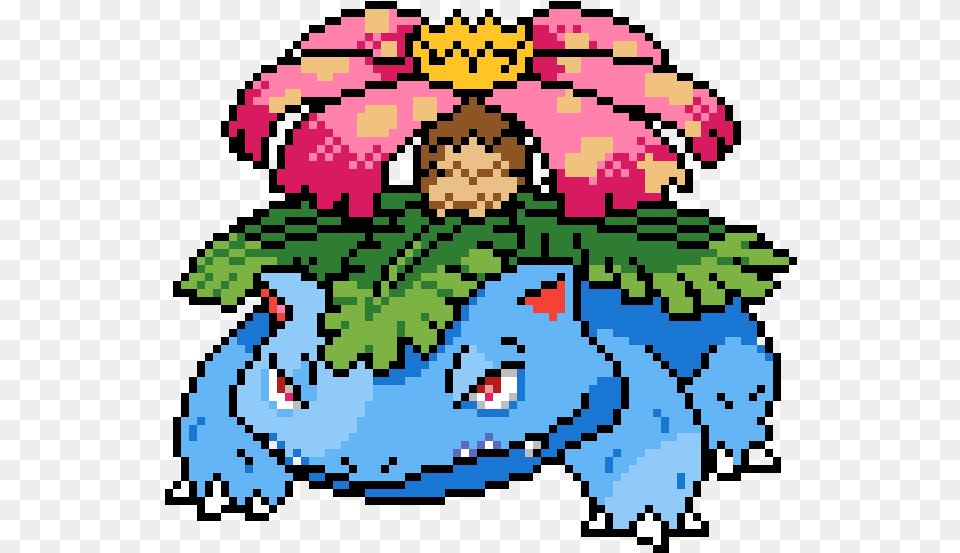 Venusaur Pixel Art Pokemon, Graphics, Qr Code Free Png