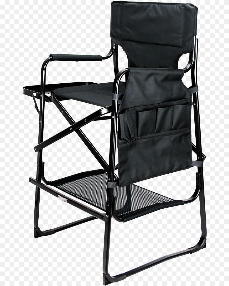 Ver Beauty Black Tall Aluminum Director Chair With Chair, Furniture, Crib, Infant Bed, Armchair Free Png Download