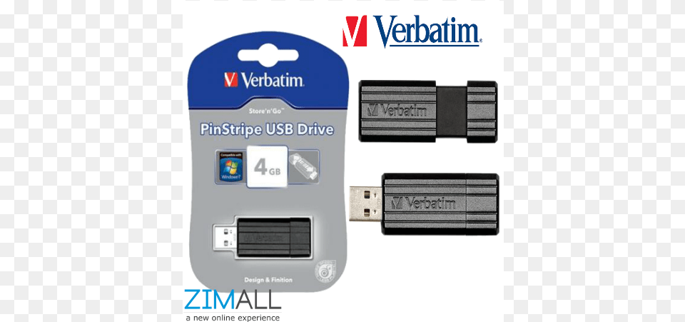 Verbatim 32gb Pinstripe Usb Drive, Adapter, Computer Hardware, Electronics, Hardware Free Transparent Png