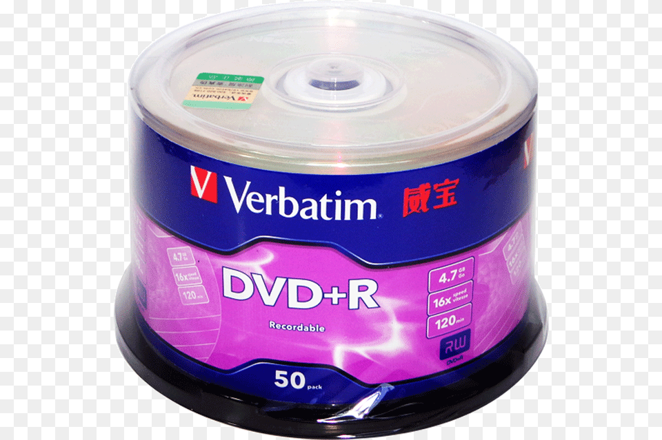 Verbatim Verbatim Original Authentic 4 7g Disc Dvd Verbatim Dvd R, Disk, Can, Tin Free Transparent Png