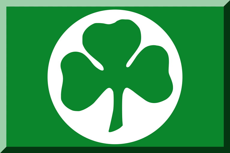 Verde Con Trifoglio Verde Su Cerchio Bianco Clipart, Symbol, Logo, Recycling Symbol Png