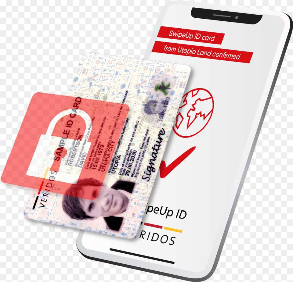 Veridos Presents Smartphone Based Verification Solution For Mobile Phone, Text, Document, Id Cards, Face Free Png