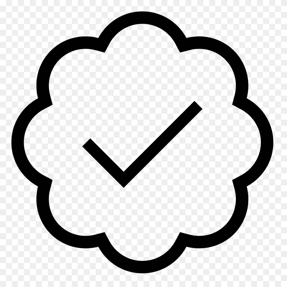 Verified Account Icon, Gray Png Image