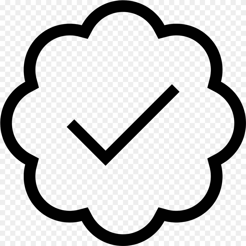 Verified Account Icon Verified Tick, Gray Png Image
