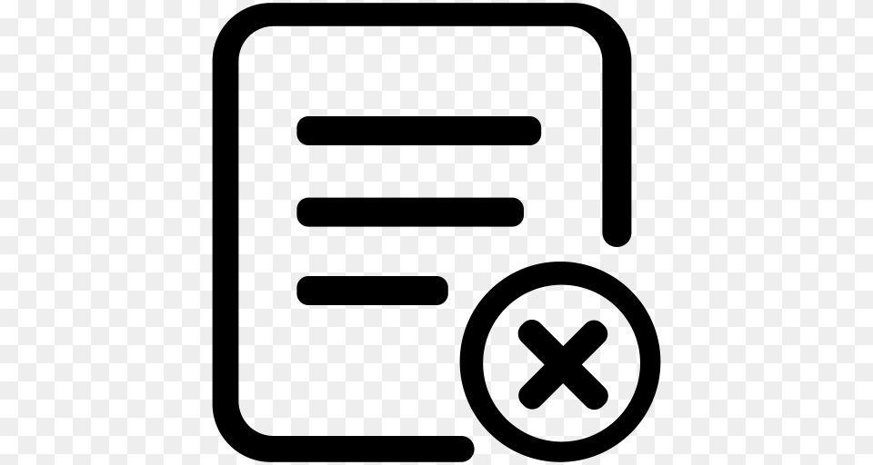Verify Reject Symbol Interface Icon With And Vector Format, Gray Free Transparent Png