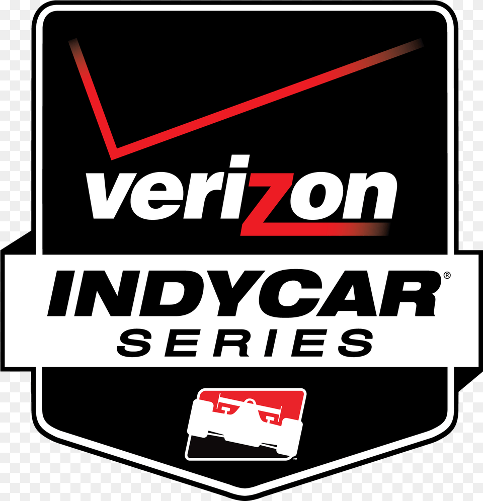 Verizon Indy Car Logo In Black Cars Racing, Sticker, First Aid Free Transparent Png