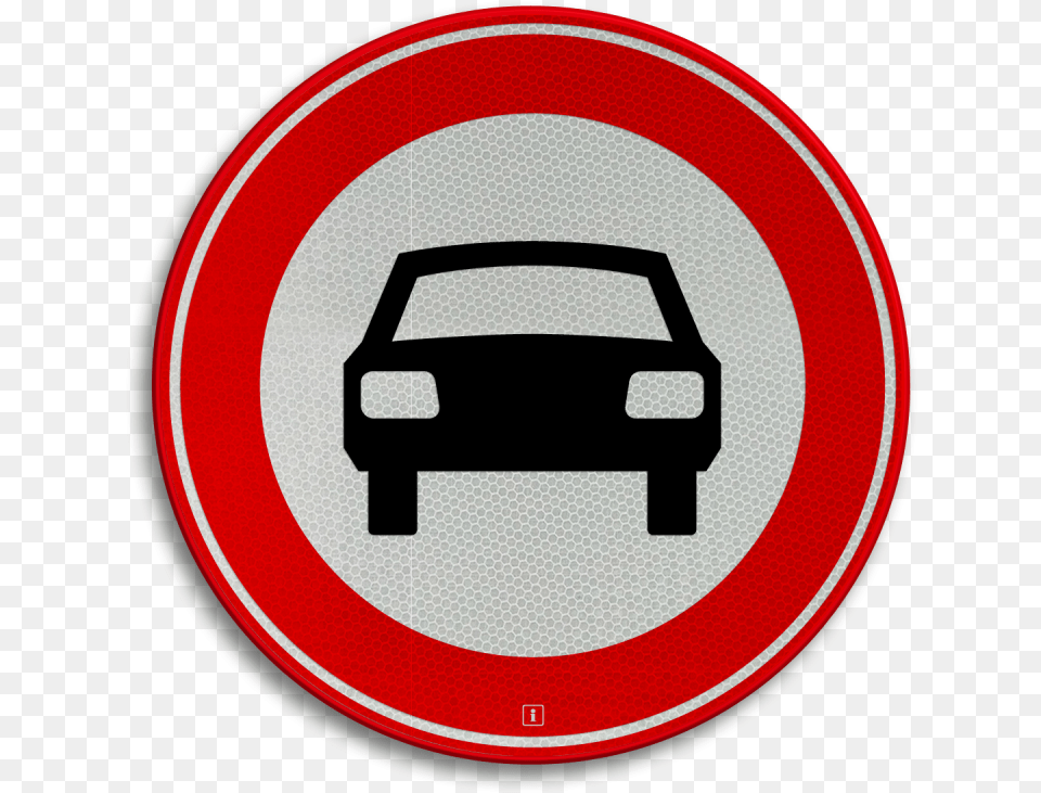 Verkeersbord Rvv C06 Must Or Mustn T Sign, Symbol, Road Sign, Car, Transportation Png