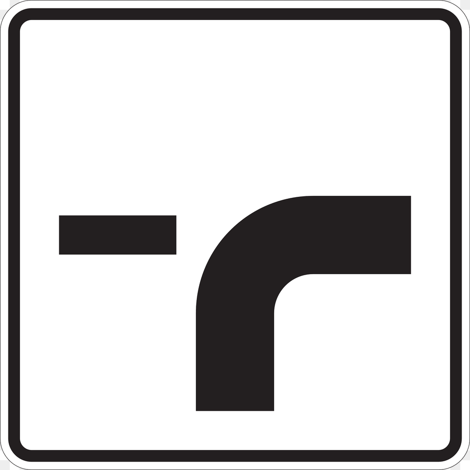 Verlauf Der Vorfahrtstrae An Einmndungen Clipart, Sign, Symbol, Road Sign Png Image