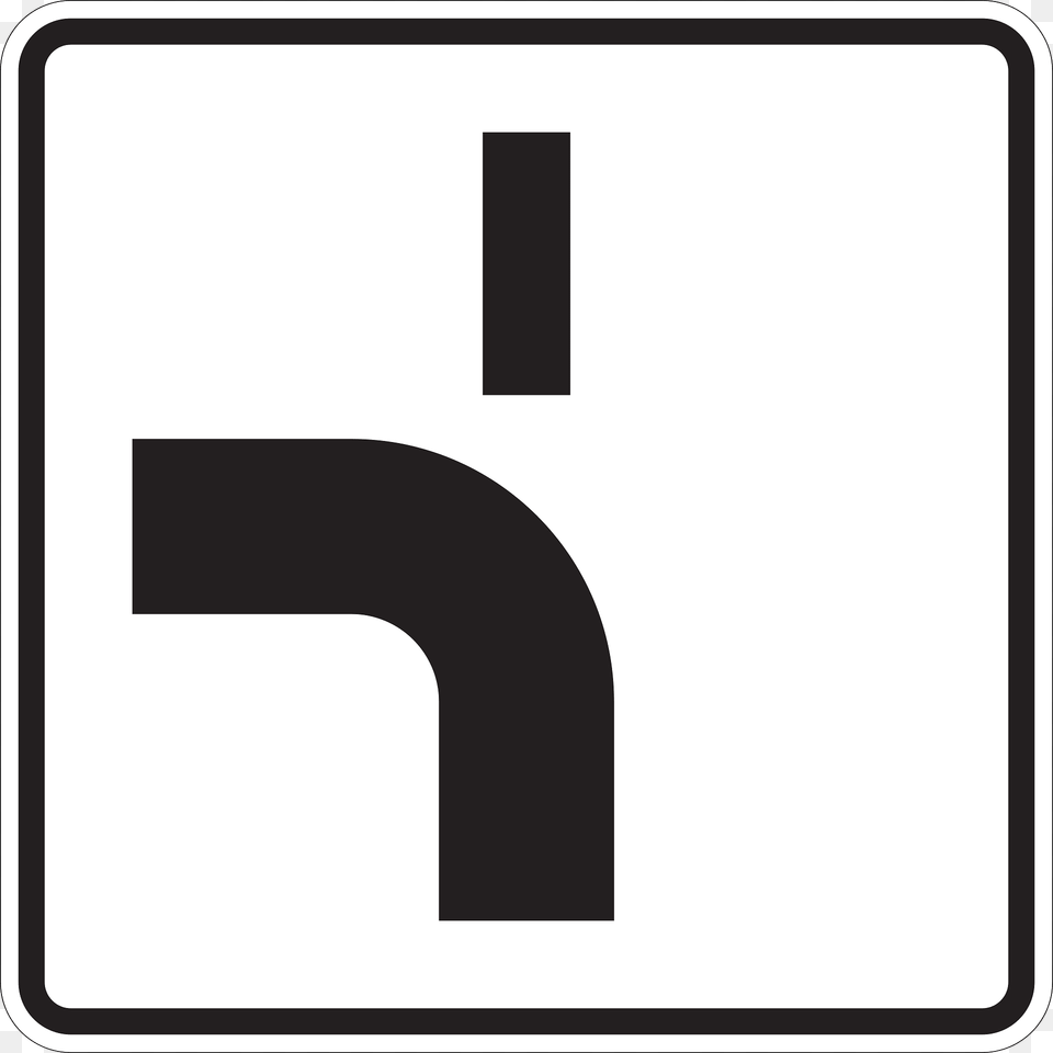Verlauf Der Vorfahrtstrae An Einmndungen Clipart, Sign, Symbol, Road Sign, Number Png