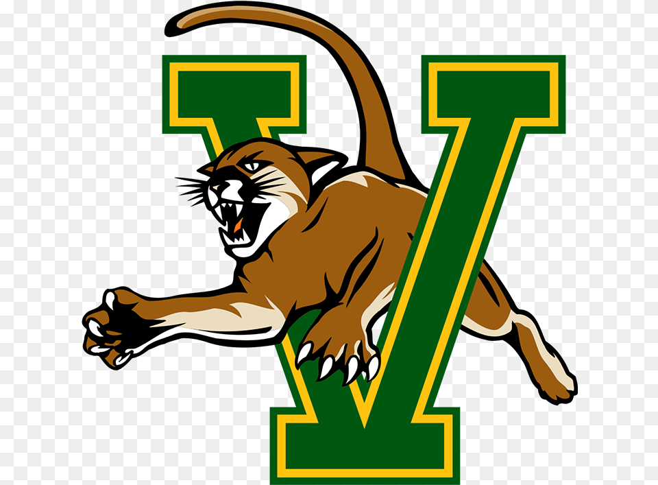 Vermont Catamounts Logo University Of Vermont Catamounts, Animal, Zoo, Baby, Person Free Png