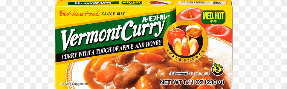 Vermont Curry Sauce Mix Medium Hot Vermont Curry Medium Hot, Food, Meal, Apple, Fruit Free Transparent Png