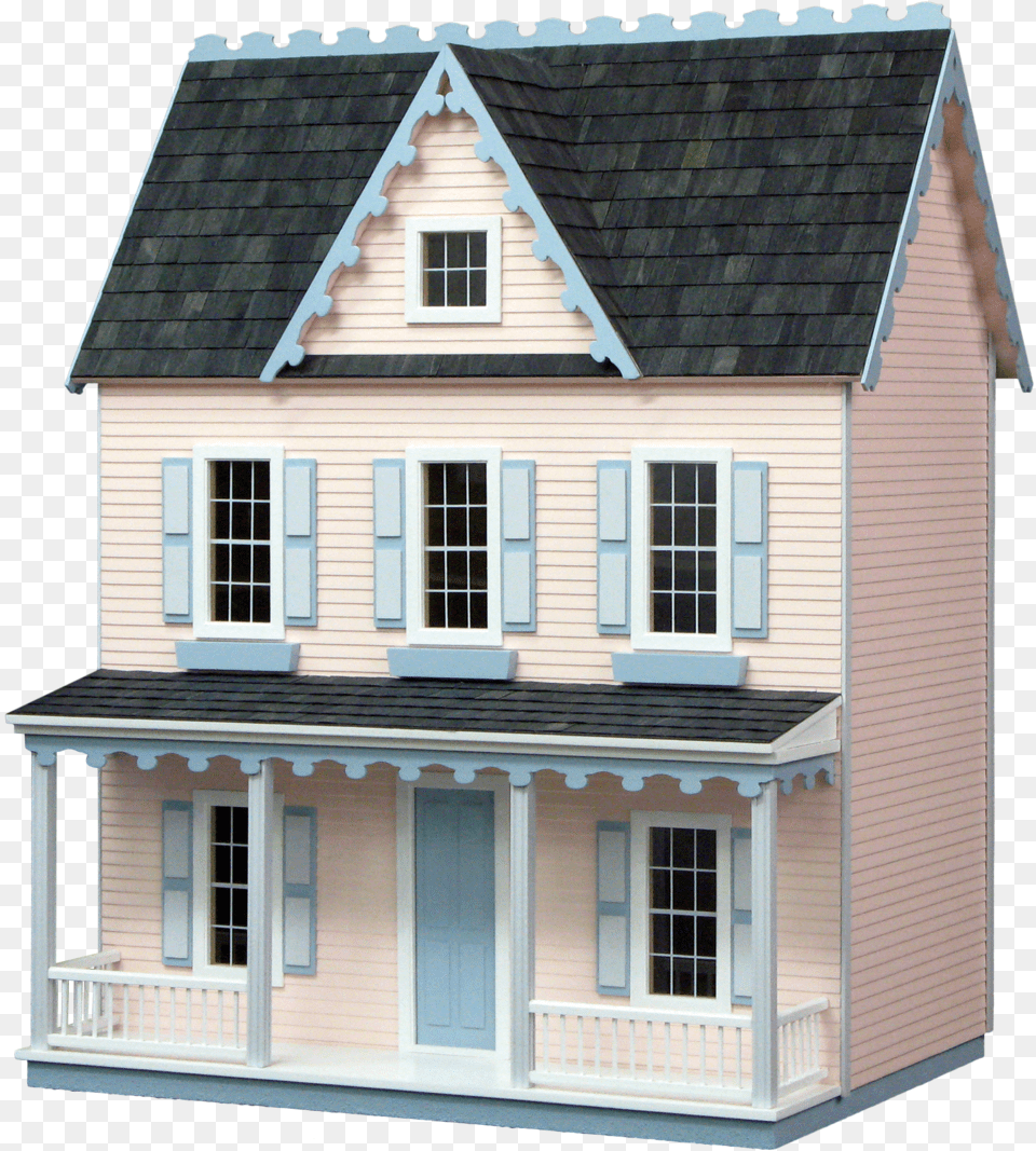 Vermont Farmhouse Jr Houseworks Vermont Farmhouse Jr Dollhouse Kit, Architecture, Building, Housing, Siding Png Image