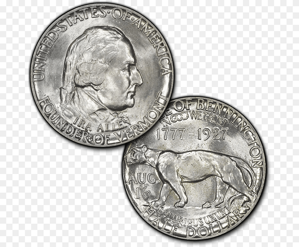 Vermont Silver Commemorative Half Dollar, Person, Man, Male, Adult Png Image