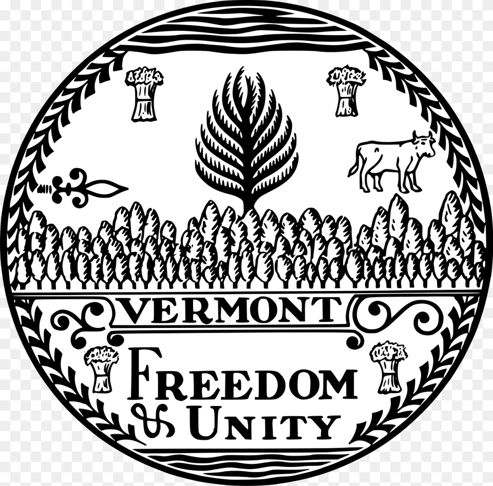 Vermont State Seal, Logo, Text Png