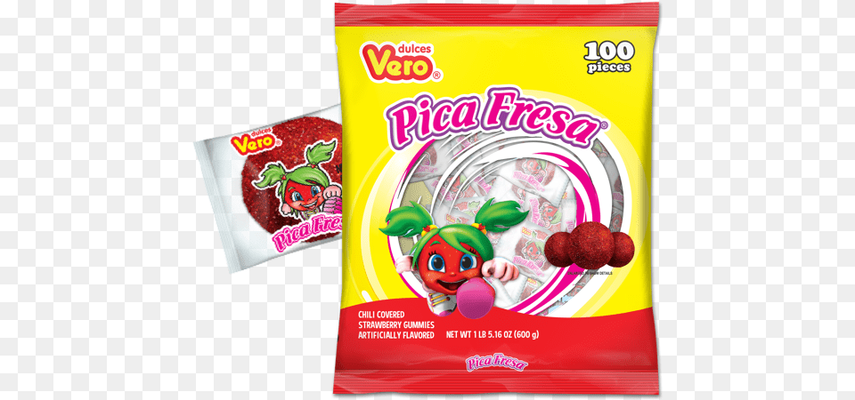 Vero Pica Fresa Candy Strawberry Dot, Food, Sweets, Can, Tin Png Image