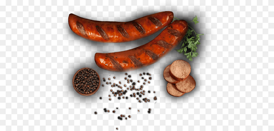 Veron Smoked Sausage Smoked Sausages, Herbs, Plant, Food, Food Presentation Free Png Download