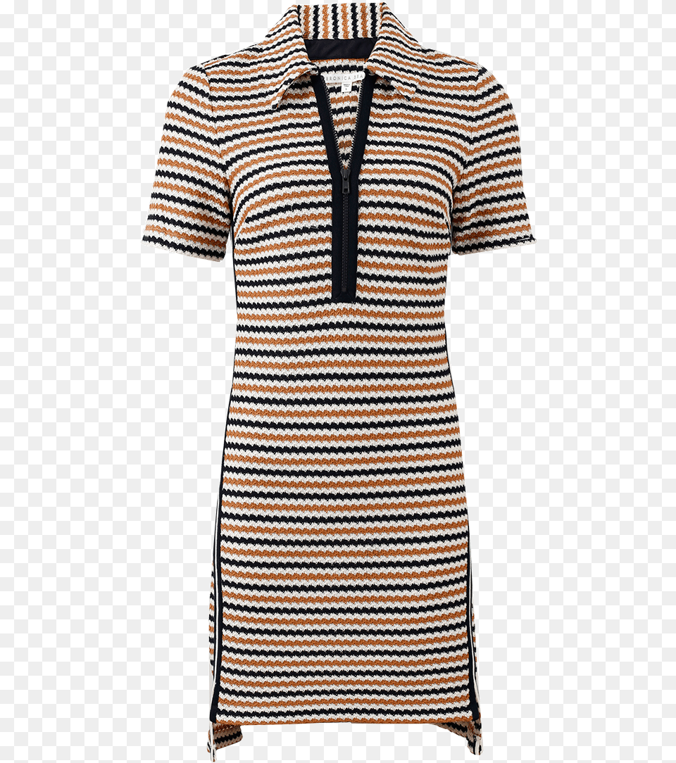 Veronica Beard Shay Polo Dress Nvy Crm Day Dress, Clothing, Shirt, T-shirt, Knitwear Free Png