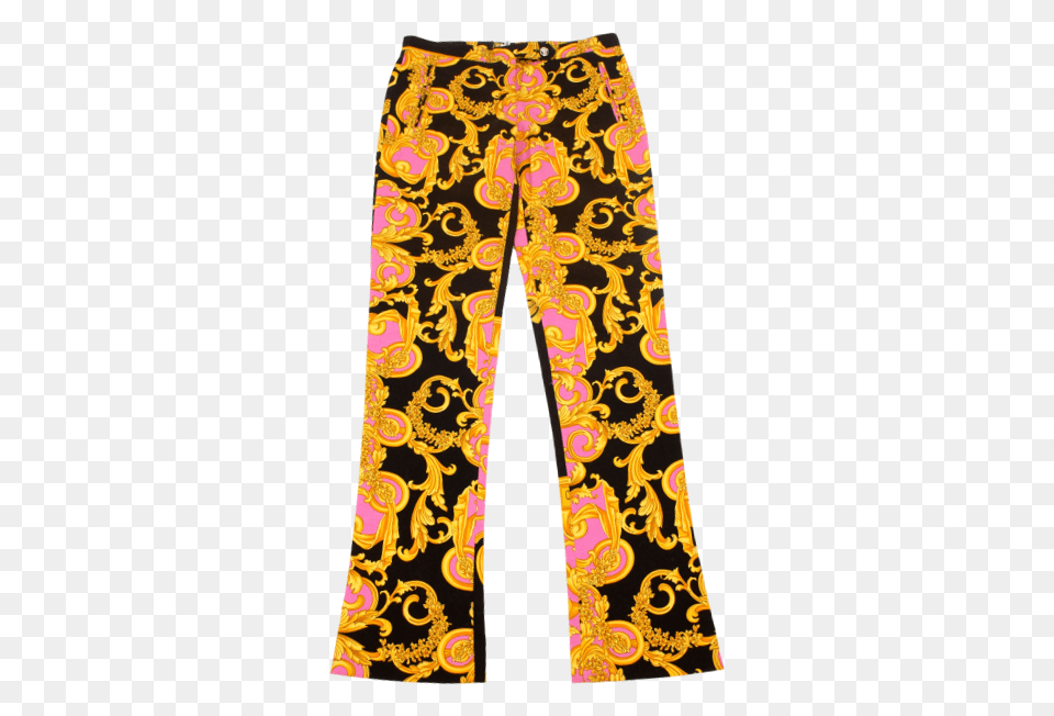 Versace Baroque Print Jeans Eklozet, Clothing, Pants, Pattern Png