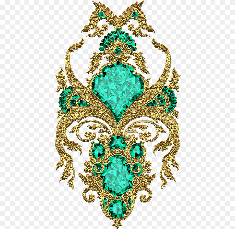 Versace Border, Accessories, Jewelry, Pattern, Chandelier Png Image