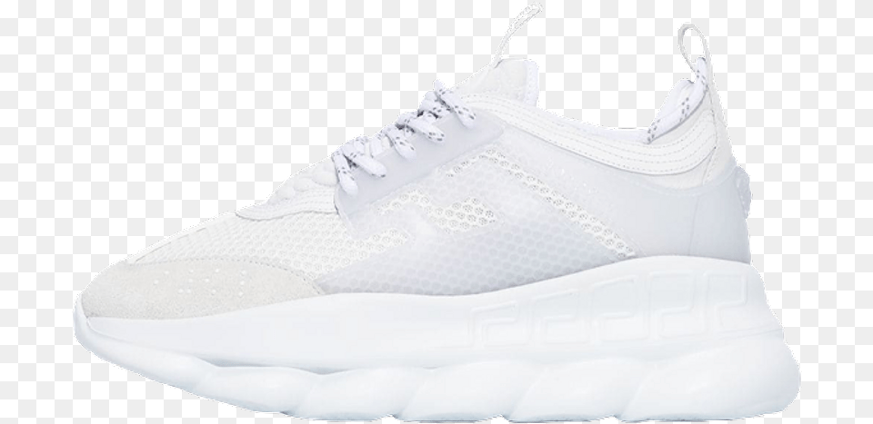 Versace Chain Reaction Light Mesh White Where To Buy Tbc Lace Up, Clothing, Footwear, Shoe, Sneaker Png