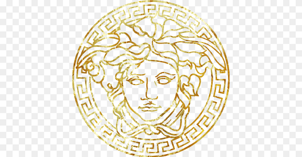 Versace Gold And Luxury Image Versaxe Wall Tapestry Small 51quot X, Face, Head, Person, Logo Free Transparent Png