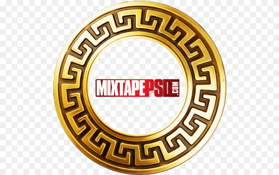 Versace Gold Logo King Lil G Dope, Emblem, Symbol, Disk Free Png Download