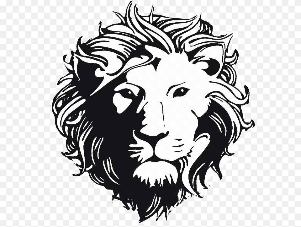 Versace Lion Head Logo 2 By Catherine Versus Versace Logo, Stencil, Animal, Person, Mammal Free Png Download