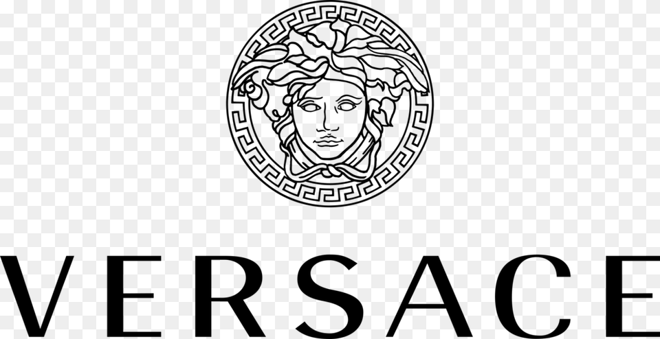 Versace Logo, Gray Png Image