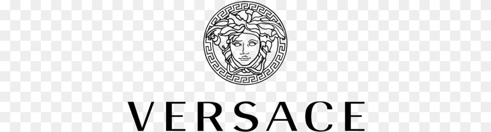 Versace Logo, Face, Head, Person, Text Png Image