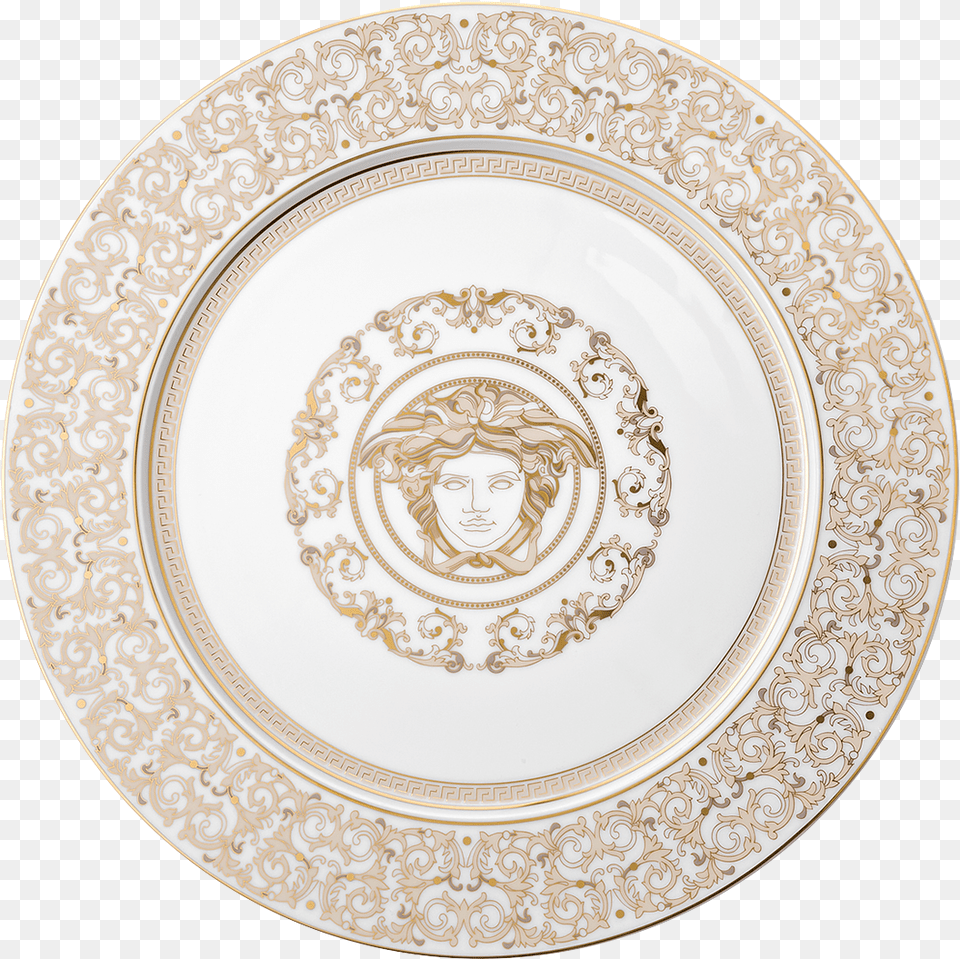 Versace Medusa Gala Service Plate 33cm Home Collection Us Online Store Circle, Art, Pottery, Porcelain, Platter Png