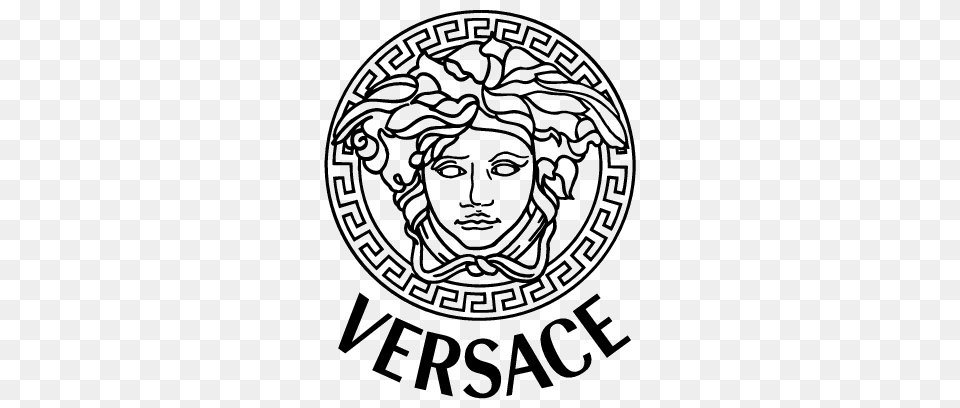 Versace Medusa Logo Logos, Face, Head, Person, Emblem Free Transparent Png
