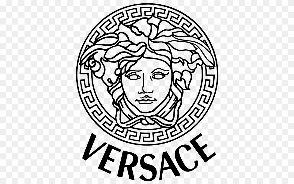 Versace Medusa Vector Logo Download Vector Logos Art, Gray Png