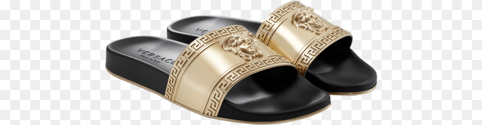 Versace Slides Medusa, Clothing, Footwear, Sandal, Shoe Free Png Download